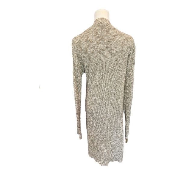 🧥 EUC BANANA REPUBLIC Women’s Olive Heather Drapey Pocket Long Cardigan | Size - Picture 5 of 9